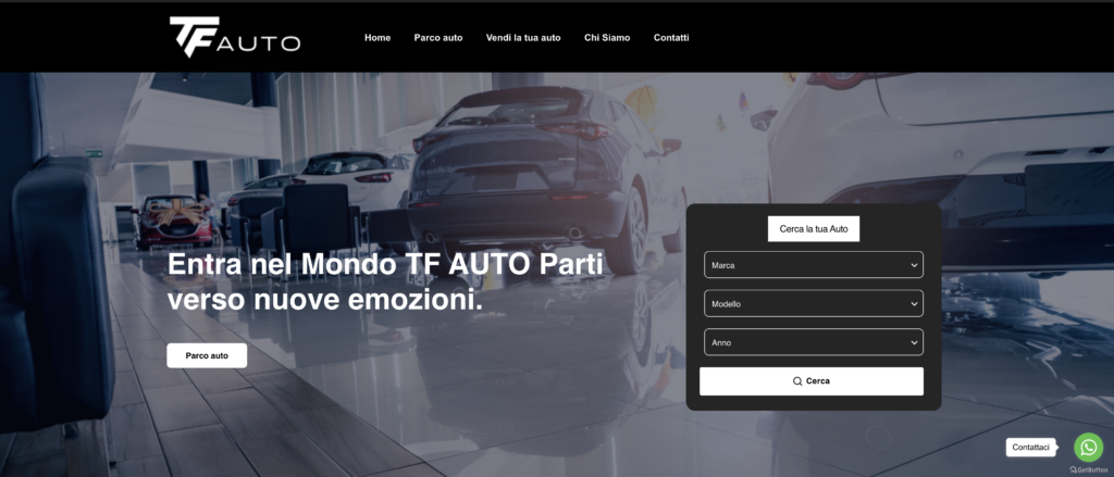tf auto concessionario auto creazione sito web
